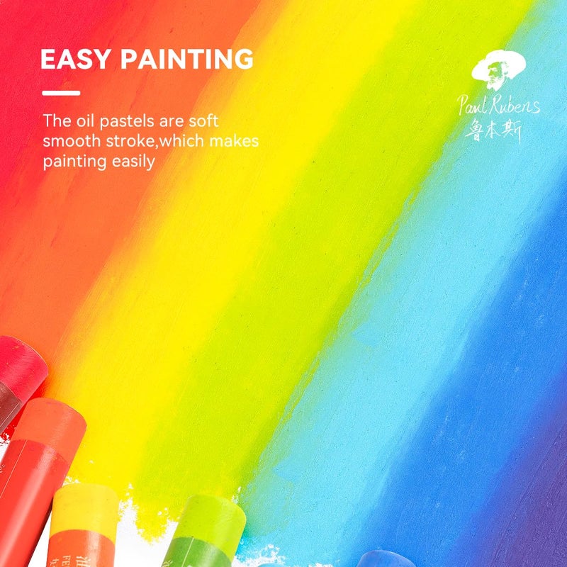 Paul Rubens Oil Pastels, 50 Vibrant Colors Soft Oil Pastels, Oil Pastels for Artists, Students, Oil Pastel Set Ideal for Sketching, Decorative Painting, Making Pictures Like Oil Painting - Image 2